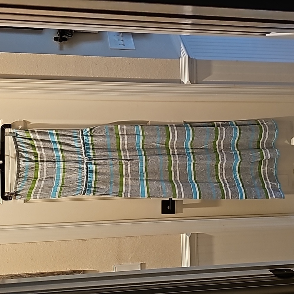 NWOT Strapless TShirt Material Maxi Dress with Pockets